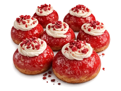Эклеры ягодные